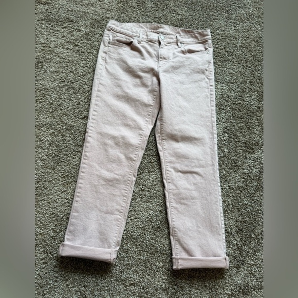 LOFT Outlet denim cuffed crop pants Size 6